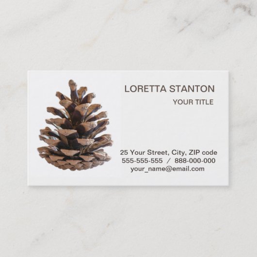Carte De Visite Pinecone (Devant)