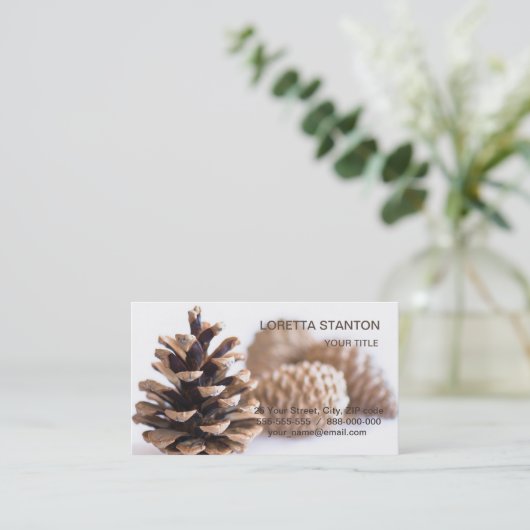 Carte De Visite Pinecones (Debout devant)
