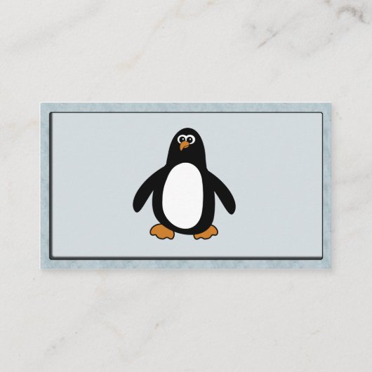 Carte de visite pingouin (Dos)