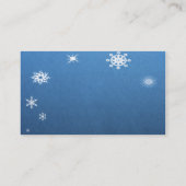 Carte De Visite Pingouin adorable de bande dessinée avec l'écharpe (Dos)