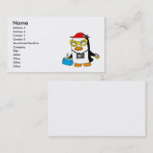Carte De Visite pingouin de touristes (Devant / Derrière)