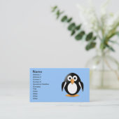 Carte De Visite Pingouin drôle (Debout devant)