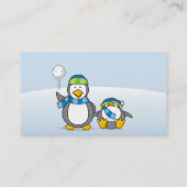 Carte De Visite Pingouins à neige (Dos)