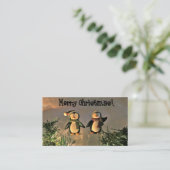 Carte De Visite Pingouins de Noël (Debout devant)