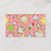 Carte De Visite Pingouins et Wagashi de Kawaii (Dos)