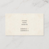 Carte De Visite Pink and Blue Joli Flower Border Professionnel (Dos)