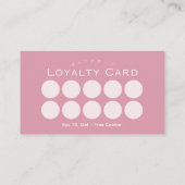 Carte De Visite Pink Baking Utensils Watercolor Bakery Loyalty (Dos)