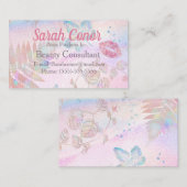 Carte De Visite Pink Beauty Consultant (Devant / Derrière)