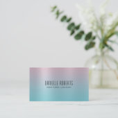 Carte De Visite Pink Blue Ombrel Texture  (Debout devant)