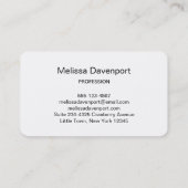 Carte De Visite Pink Blush Stripes with Faux Gold Confeti (Dos)