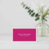 Carte De Visite Pink Business Consultant Professionnel (Debout devant)