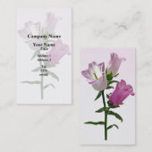Carte De Visite Pink Canterbury Bells (Devant / Derrière)