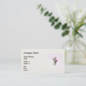 Carte De Visite Pink Canterbury Bells (Debout devant)
