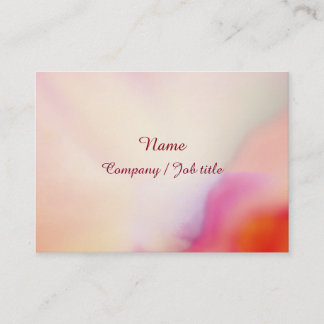 Carte De Visite Pink Chic Cute Dressy Multicolor Artwork