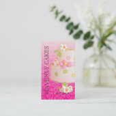 Carte De Visite Pink + Chocolat Mariage Gâteau/boulangerie/pâtisse (Debout devant)