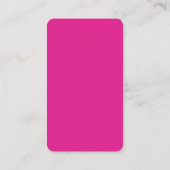 Carte De Visite Pink Connect with Us Social Media QR Code Logo (Dos)