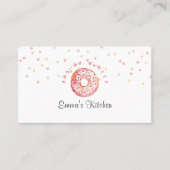 Carte De Visite Pink Donut Sprinkle Cute Bakery Loyalty (Devant)