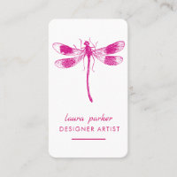 Pink Dragonfly Retro Vintage Bonne chance tatouage