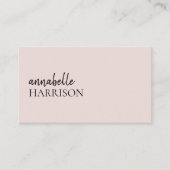 Carte De Visite Pink | Elegant Script (Devant)