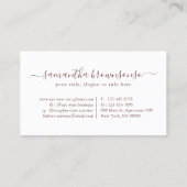 Carte De Visite Pink Eye wear SunGlasses (Dos)