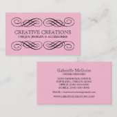 Carte de visite Pink Fancy (Devant / Derrière)
