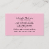 Carte de visite Pink Fancy (Dos)