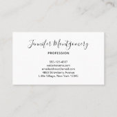 Carte De Visite Pink Gerbera Daisies Elegant Photo (Dos)