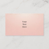 Carte De Visite Pink Glam Beauty Business Card (Dos)
