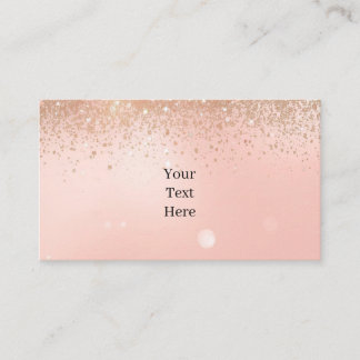 Carte De Visite Pink Glam Beauty Business Card