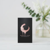 Carte De Visite Pink Gradient Glitter Swirl • Custom Editable (Debout devant)