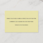 Carte De Visite Pink Green Bakery Baker Pâtisserie Chef Macaron (Dos)