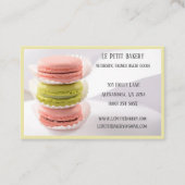 Carte De Visite Pink Green Bakery Baker Pâtisserie Chef Macaron (Devant)