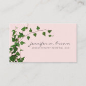 Carte De Visite Pink Ivy Plante Feuille verte (Devant)