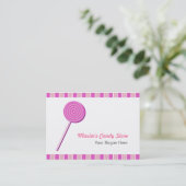 Carte De Visite Pink Lollypop (Debout devant)