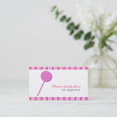 Carte De Visite Pink Lollypop (Debout devant)