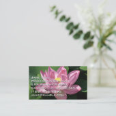 Carte De Visite Pink Lotus Flower IV (Debout devant)