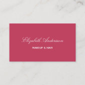 Carte De Visite Pink magenta photo code qr élégant (Devant)