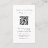 Carte De Visite *~* PINK MINT QR Agate Glam Luxe AP66 (Dos)