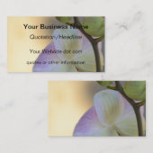 Carte De Visite Pink Orchid Flower (Devant / Derrière)