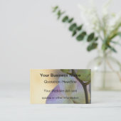 Carte De Visite Pink Orchid Flower (Debout devant)