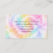 Carte De Visite Pink Pastel Tie Dye Girly Chic (Dos)