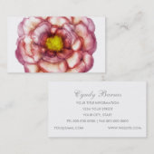 Carte de visite Pink Peony (Devant / Derrière)