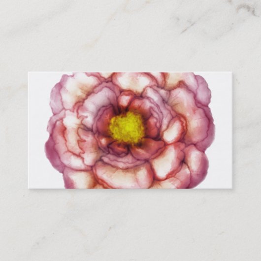 Carte de visite Pink Peony (Devant)