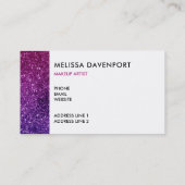 Carte De Visite Pink & Purple Sparkling Gemstones (Dos)