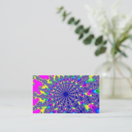 Carte De Visite Pink Rainbow Burn (Debout devant)