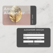 Carte De Visite Pink Serenity Design 4 Gift Card (Devant / Derrière)