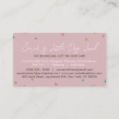Carte De Visite Pink Simple Chien race Puppy Grooming Petsitter (Dos)