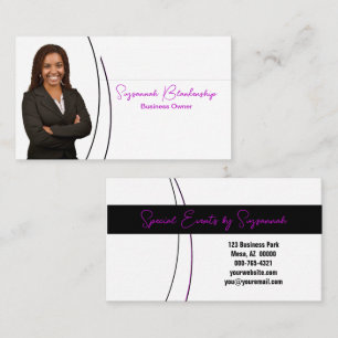 Carte De Visite Pink Sliver professionnel de Faux Parties scintill