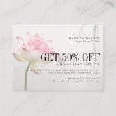 Carte De Visite ©Pinkish White Lotus Remise santé holistique (Dos)