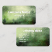 Carte De Visite pins dans brouillard nature paysage brouillard ver (Devant / Derrière)